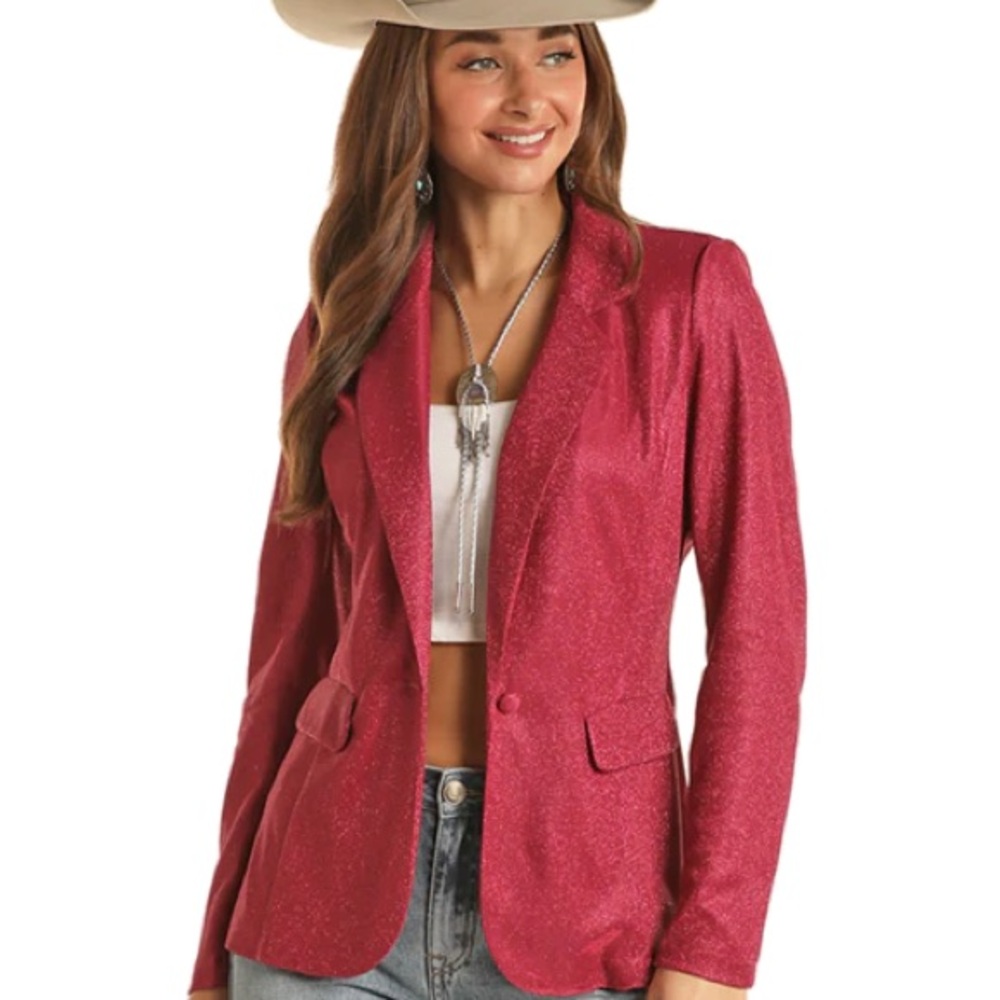 Rock & Roll Cowgirl Fuchsia Blazer
